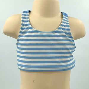 Hanna Andersson Blue/White Striped‎ Bikini Top Sz80